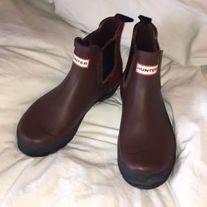 Maroon Chelsea Style Hunter Boots